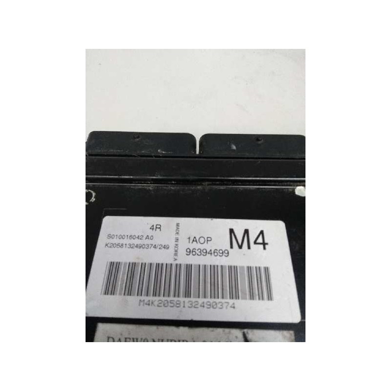Recambio de centralita motor uce para daewoo nubira berlina 1.6 cat referencia OEM IAM S010016042A0 96394699 4R 1A0P M4