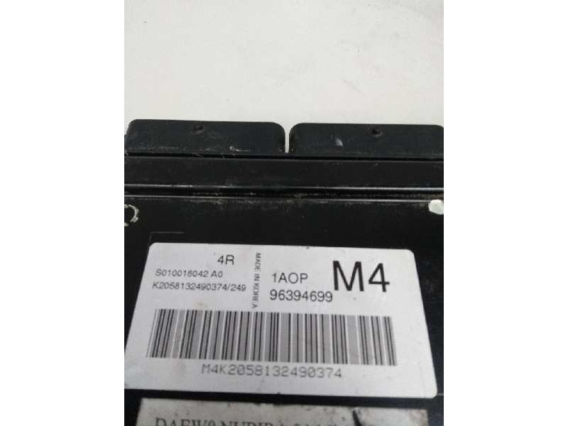 Recambio de centralita motor uce para daewoo nubira berlina 1.6 cat referencia OEM IAM S010016042A0 96394699 4R 1A0P M4