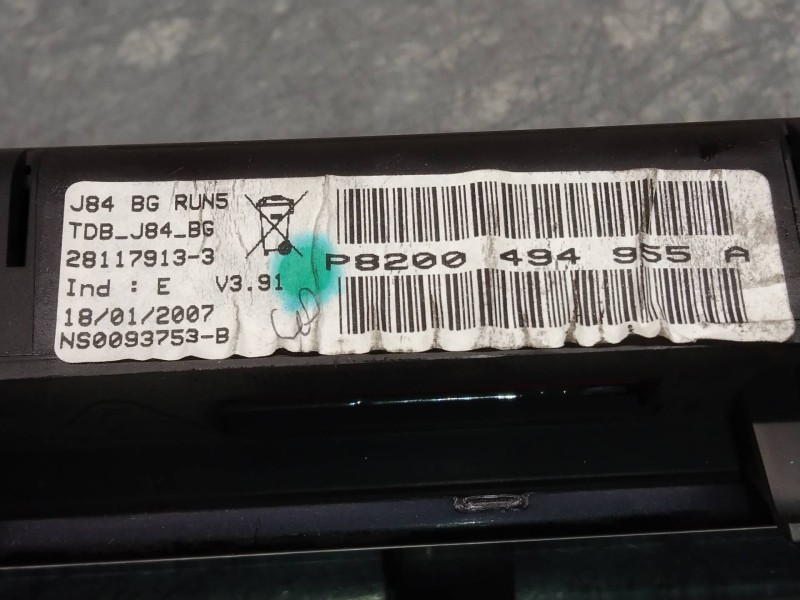 Recambio de cuadro instrumentos para renault scenic ii dynamique referencia OEM IAM P8200494955A  