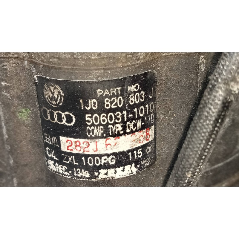 Recambio de compresor aire acondicionado para audi a3 (8l) 1.9 tdi ambiente referencia OEM IAM 1J0820803J 5060311010 