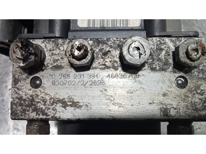 Recambio de abs para fiat punto berlina (188) 1.3 jtd cat referencia OEM IAM 0265231331 46836768 