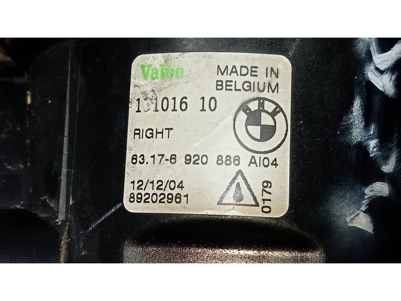 Recambio de faro antiniebla derecho para bmw x5 (e53) 3.0d referencia OEM IAM 13101610 63176920886 