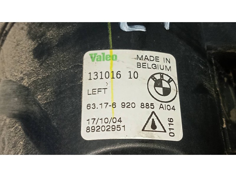 Recambio de faro antiniebla izquierdo para bmw x5 (e53) 3.0d referencia OEM IAM 13101610 63176920885 