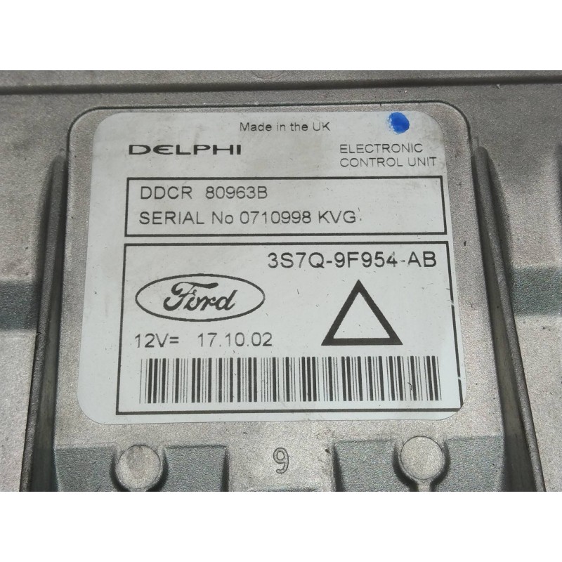 Recambio de centralita motor uce para ford mondeo turnier (ge) 2.0 tdci td cat referencia OEM IAM 3S7Q9F954AB 80963B 