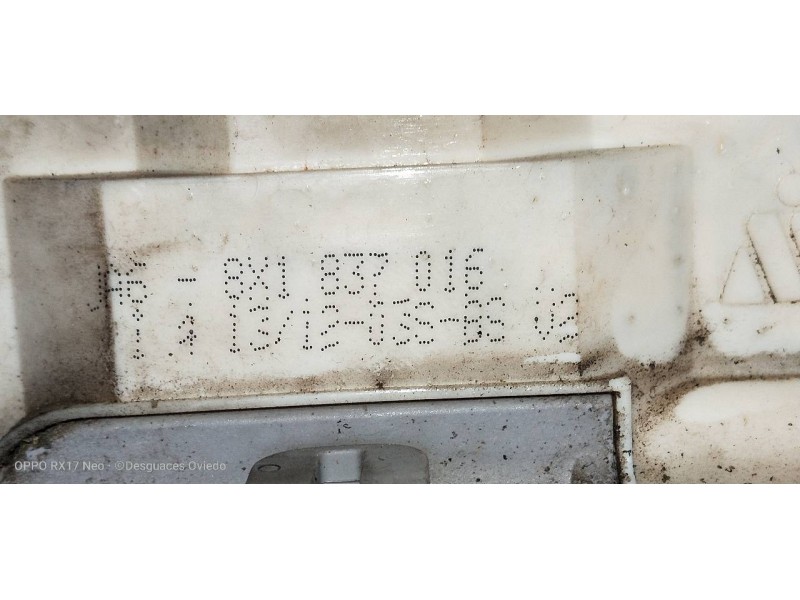 Recambio de motor cierre centralizado delantero derecho para audi a1 sportback (8xa) ambition referencia OEM IAM 8X1837016  