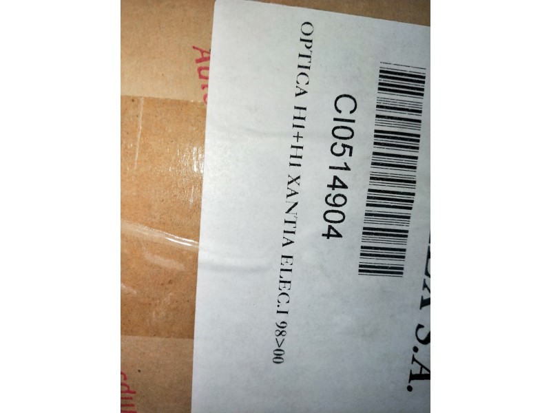 Recambio de faro izquierdo para citroen xantia berlina referencia OEM IAM    Recambio de faro izquierdo para citroen xantia berlina referencia OEM IAM