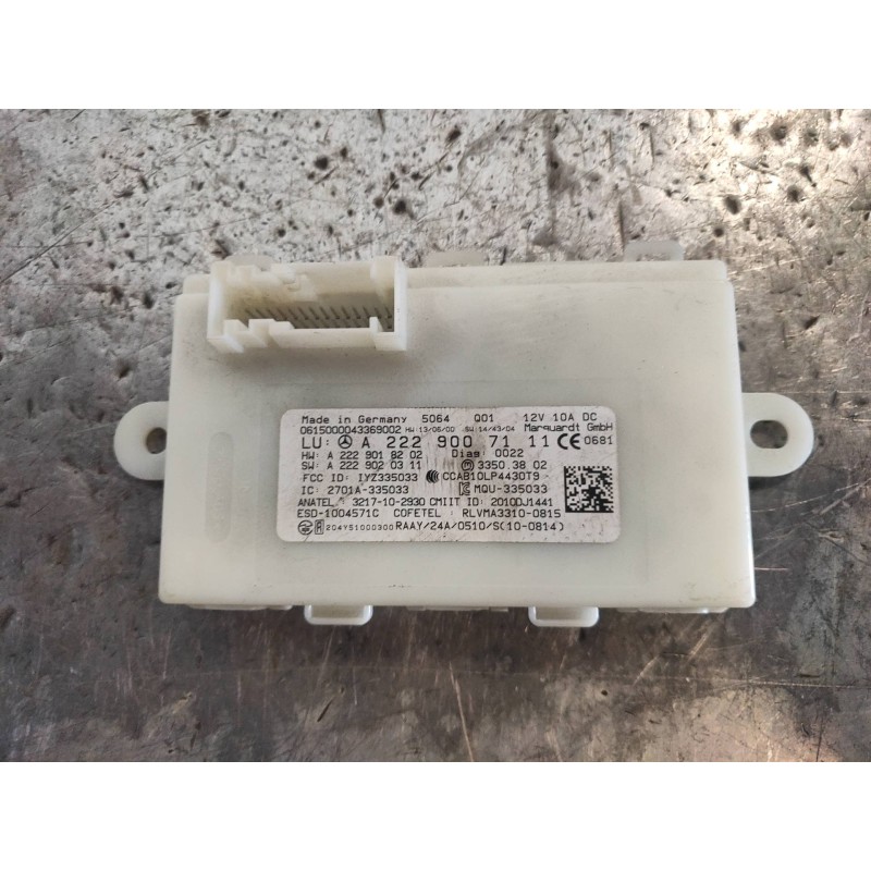 Recambio de modulo electronico para mercedes clase c (w205) lim. c 200 cgi (205.042) referencia OEM IAM A2229007111 A2229018202 