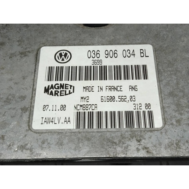 Recambio de centralita motor uce para skoda fabia (6y2/6y3) comfort referencia OEM IAM 036906034BL IAW4LVAA 6160056203