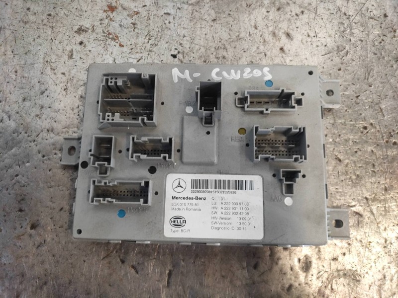 Recambio de modulo electronico para mercedes clase c (w205) lim. c 200 cgi (205.042) referencia OEM IAM A2229009708 A2229011103 