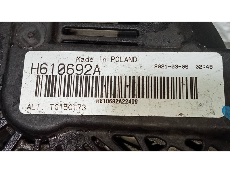 Recambio de alternador para ford mondeo ber. (ca2) titanium (09.2010) referencia OEM IAM TG15C173 H610692A 