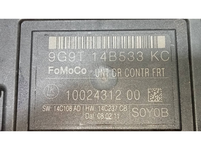 Recambio de modulo electronico para ford mondeo ber. (ca2) titanium (09.2010) referencia OEM IAM 9G9T14B533KC  