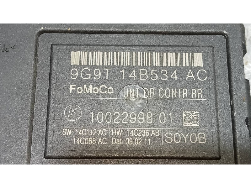 Recambio de modulo electronico para ford mondeo ber. (ca2) titanium (09.2010) referencia OEM IAM 9G9T14B534AC  