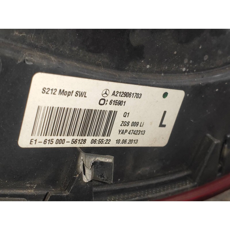 Recambio de piloto trasero izquierdo para mercedes clase e (w212) familiar 3.0 cdi cat referencia OEM IAM A2129061703  