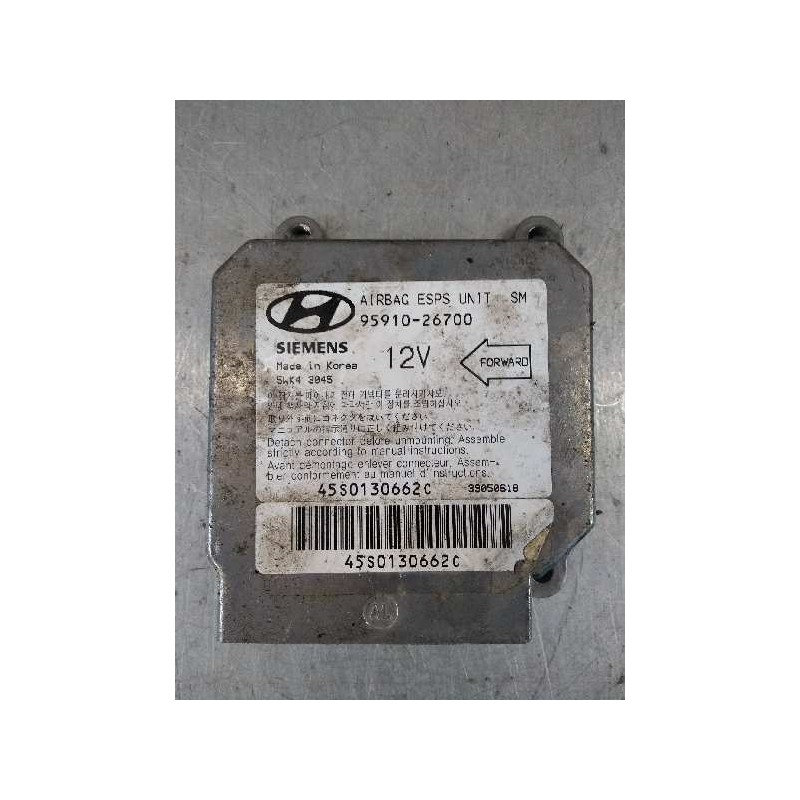 Recambio de centralita airbag para hyundai santa fe (sm) 2.0 crdi cat referencia OEM IAM 5WK43045 9591026700 45S0130662C