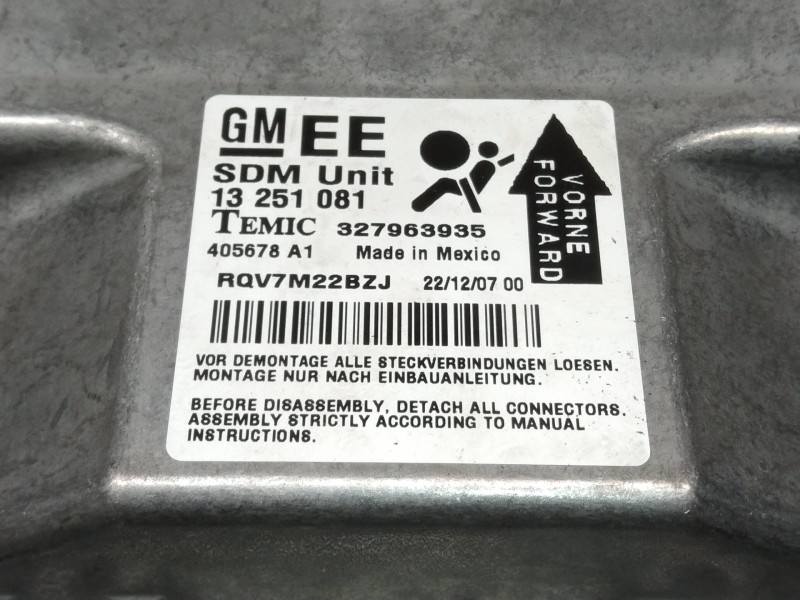 Recambio de kit airbag para opel astra h ber. cosmo referencia OEM IAM 327963935 13251081 