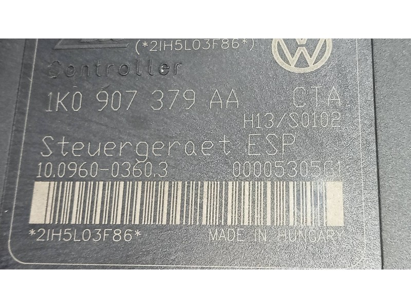 Recambio de abs para volkswagen golf v berlina (1k1) highline referencia OEM IAM 10096003603 1K0907379AA 10020602204 1K0614517T