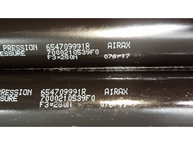 Recambio de amortiguadores capo para renault captur 1.2 tce energy referencia OEM IAM 654709991R  