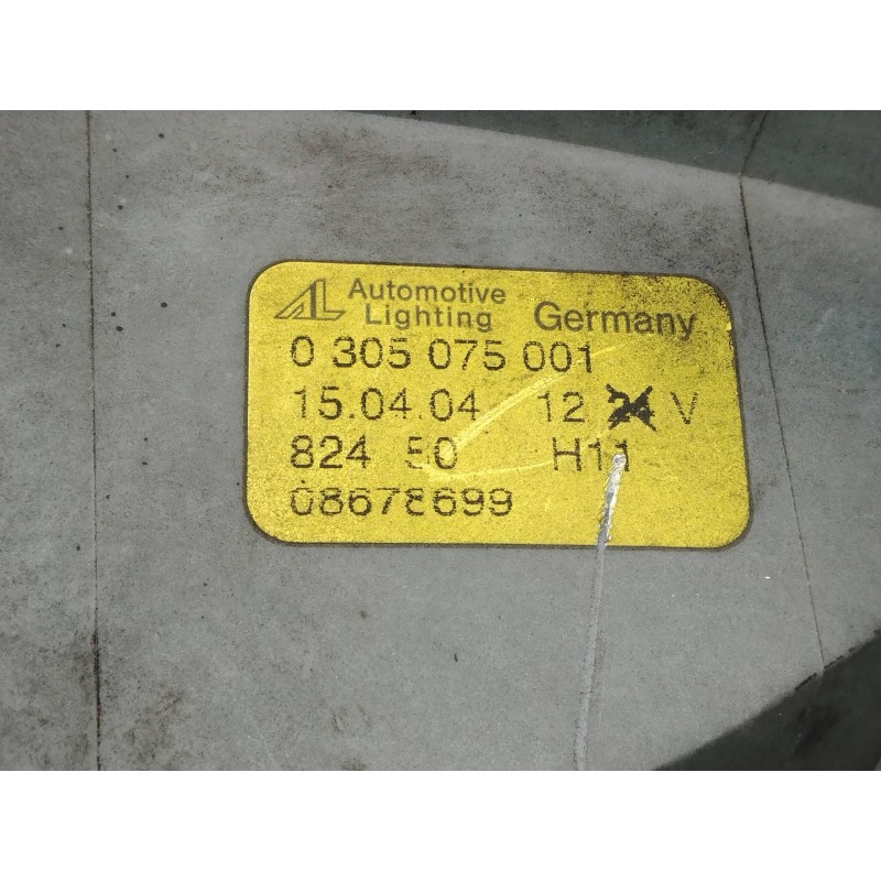 Recambio de faro antiniebla izquierdo para volvo v50 familiar 2.0 d momentum referencia OEM IAM 0305075001 08678699 
