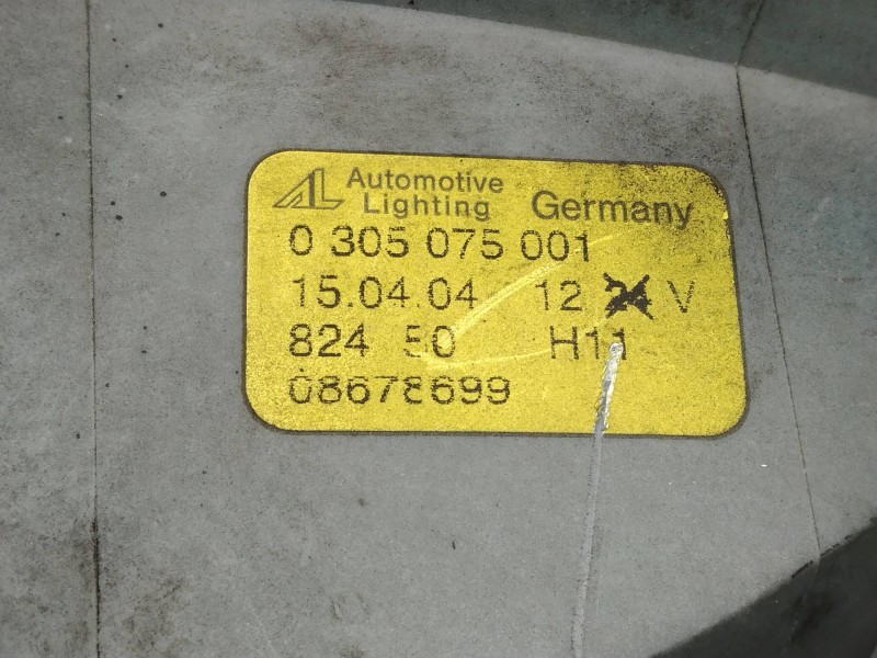 Recambio de faro antiniebla izquierdo para volvo v50 familiar 2.0 d momentum referencia OEM IAM 0305075001 08678699 