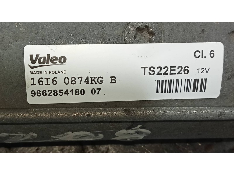 Recambio de motor arranque para peugeot 208 allure referencia OEM IAM 9662854180 TS22E26 