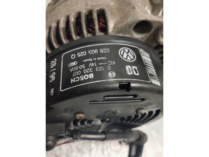 Recambio de alternador para seat toledo (1l) master referencia OEM IAM 0123320007  