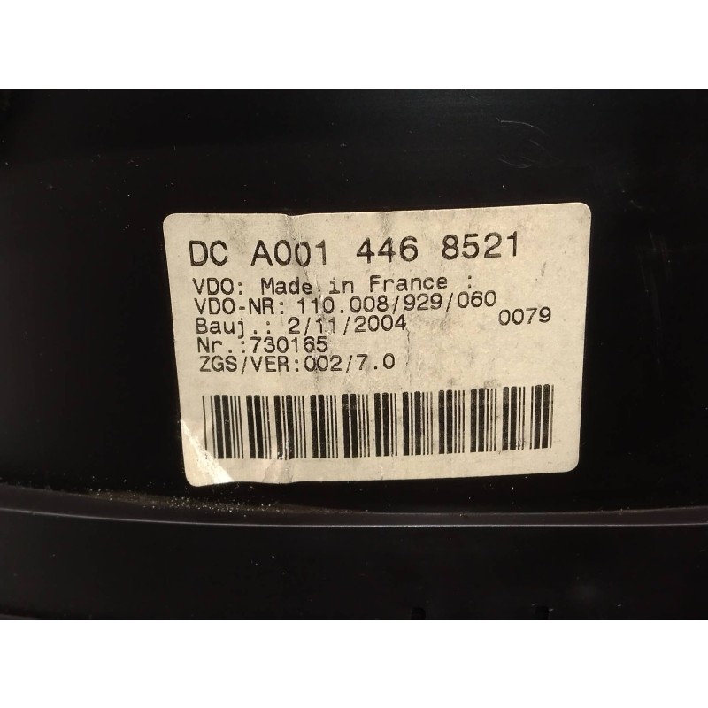 Recambio de cuadro instrumentos para mercedes sprinter 02.00  caja cerrada 213 cdi (901.6/902.661-662) referencia OEM IAM A00144