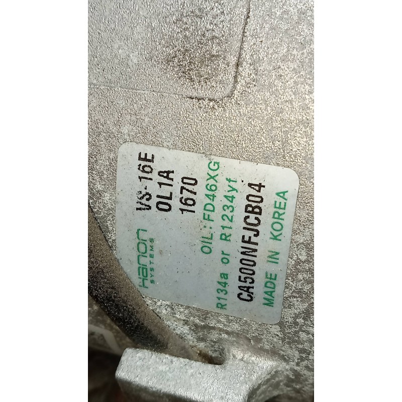 Recambio de compresor aire acondicionado para kia sportage concept 2wd referencia OEM IAM CA500NFJCB04  