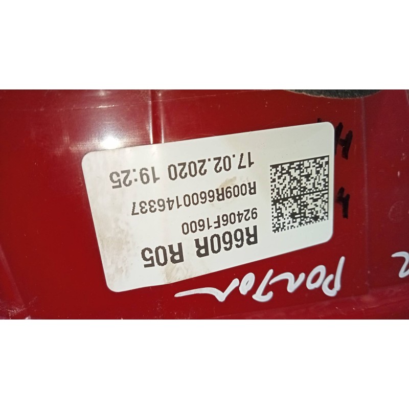 Recambio de piloto trasero derecho interior para kia sportage concept 2wd referencia OEM IAM 92406F1600  