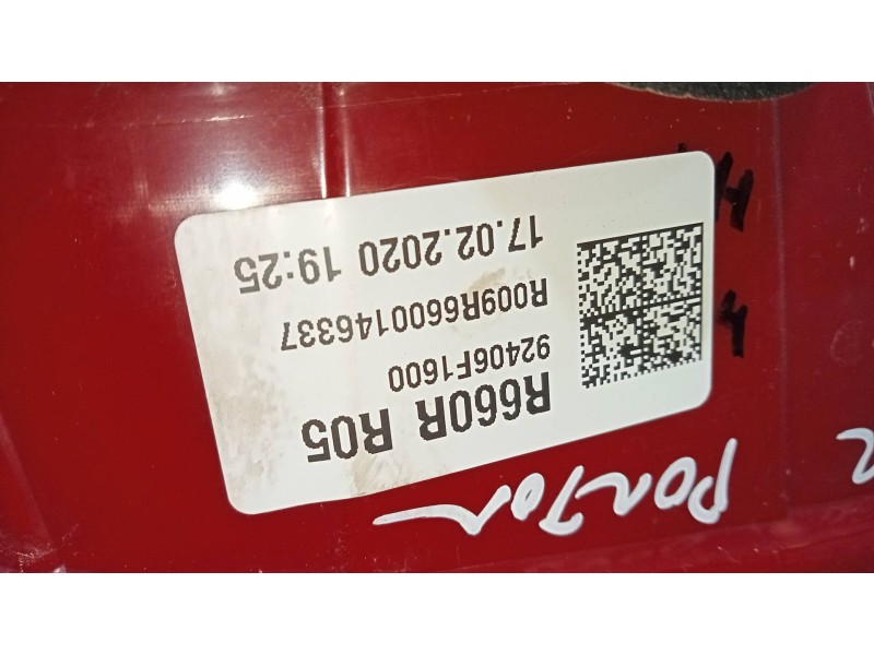 Recambio de piloto trasero derecho interior para kia sportage concept 2wd referencia OEM IAM 92406F1600  