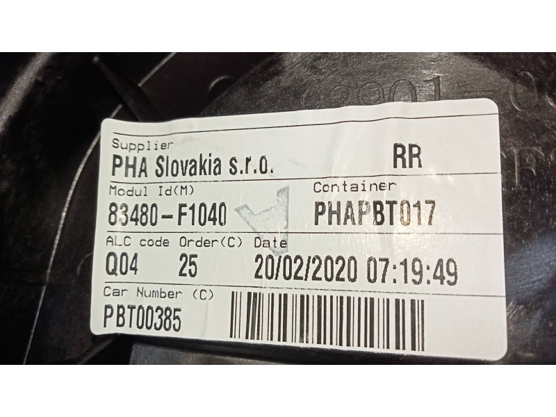 Recambio de elevalunas trasero derecho para kia sportage concept 2wd referencia OEM IAM 83480F1040  