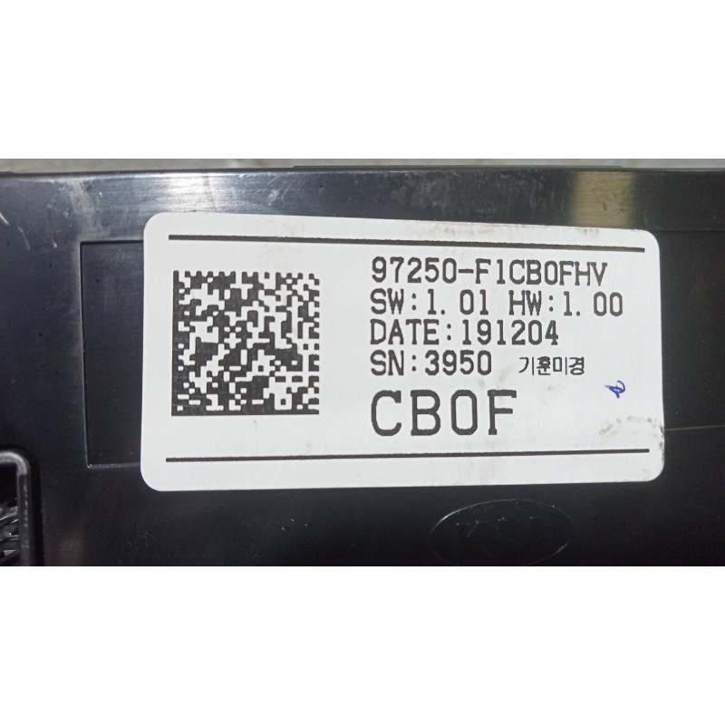 Recambio de mando calefaccion / aire acondicionado para kia sportage concept 2wd referencia OEM IAM 97250F1CB0FHV  