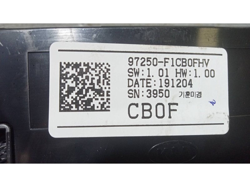 Recambio de mando calefaccion / aire acondicionado para kia sportage concept 2wd referencia OEM IAM 97250F1CB0FHV  