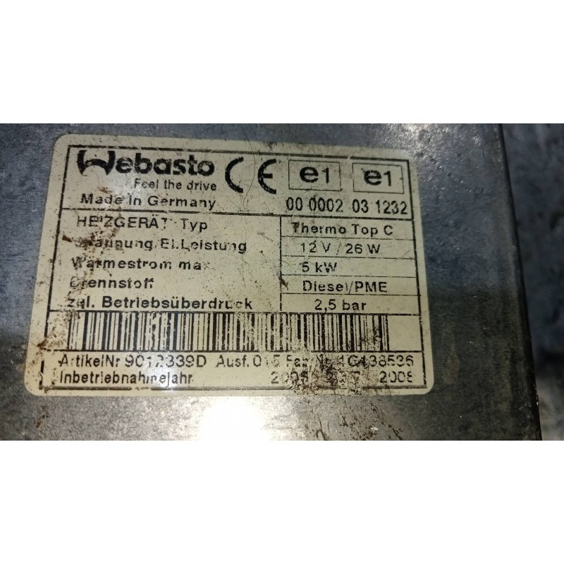 Recambio de calefaccion entera normal para audi q7 (4l) 3.0 tdi referencia OEM IAM  CALEFACCION AUTONOMA WEBASTO