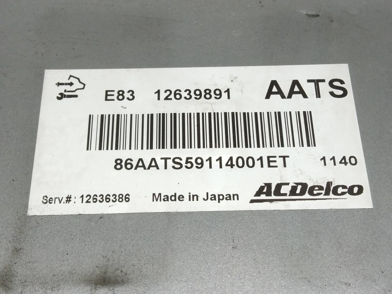 Recambio de centralita motor uce para opel astra j lim. enjoy referencia OEM IAM 12639891 12636386 AATS