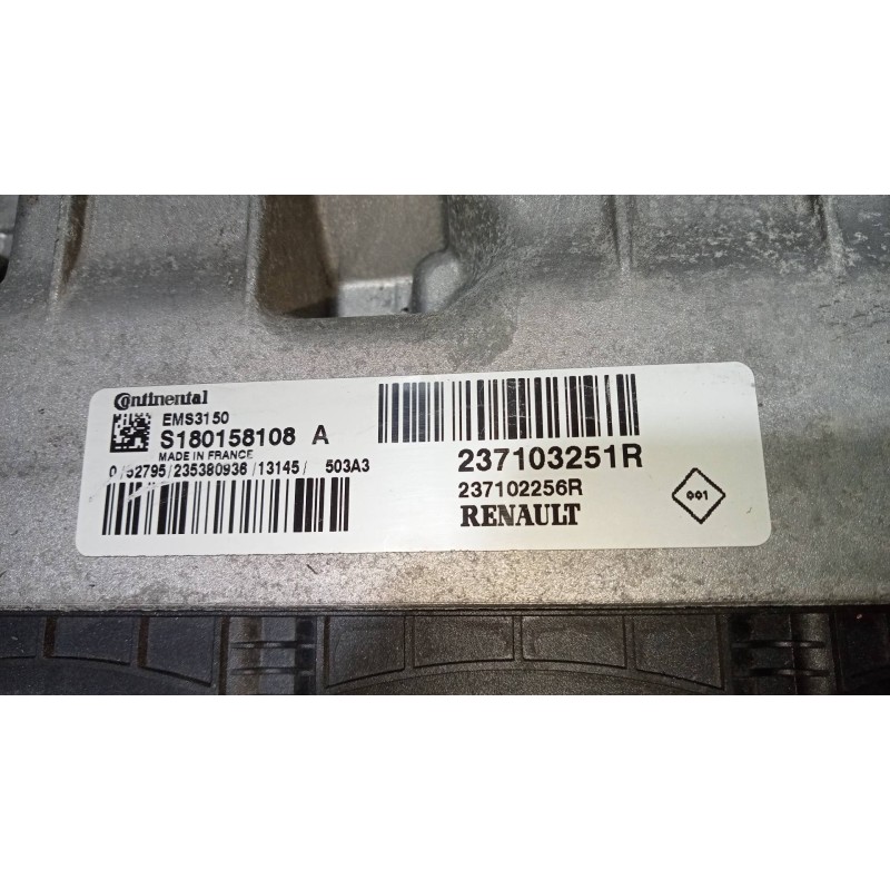 Recambio de centralita motor uce para renault megane iii berlina 5 p dynamique referencia OEM IAM S180158108A 237103251R EMS3150