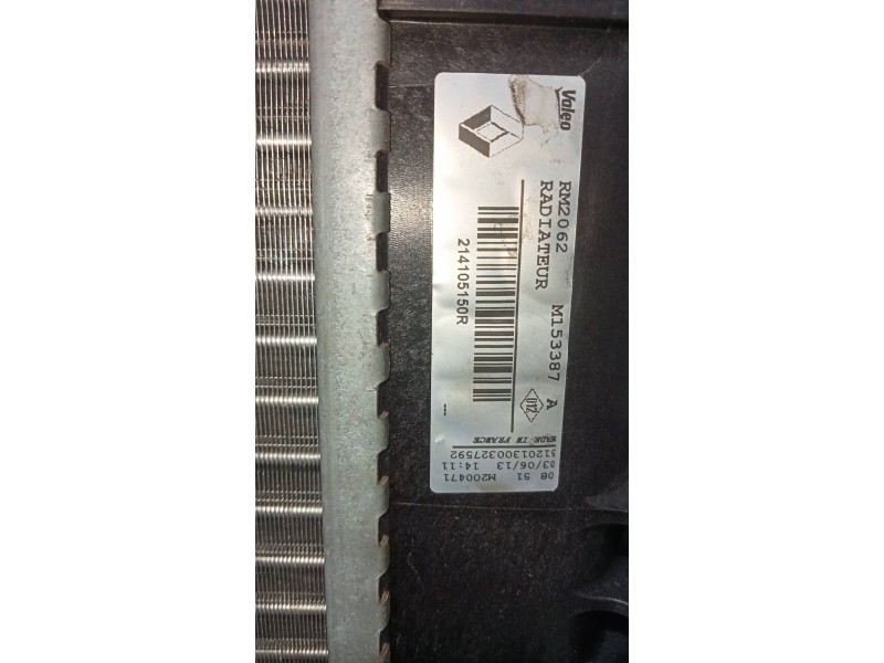 Recambio de radiador agua para renault megane iii berlina 5 p dynamique referencia OEM IAM   