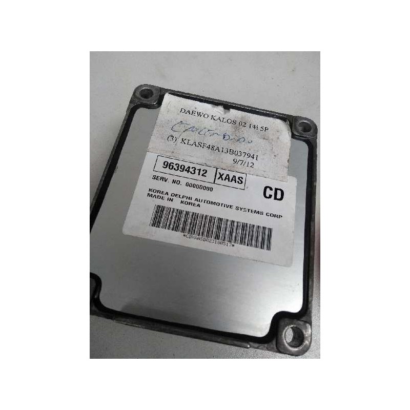 Recambio de centralita motor uce para daewoo kalos 1.4 cat referencia OEM IAM 96394312 XAAS CD