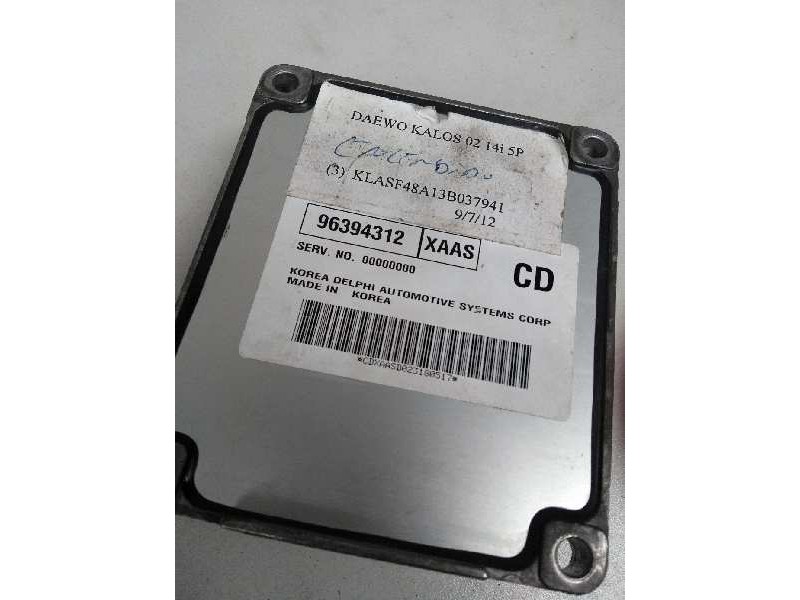 Recambio de centralita motor uce para daewoo kalos 1.4 cat referencia OEM IAM 96394312 XAAS CD
