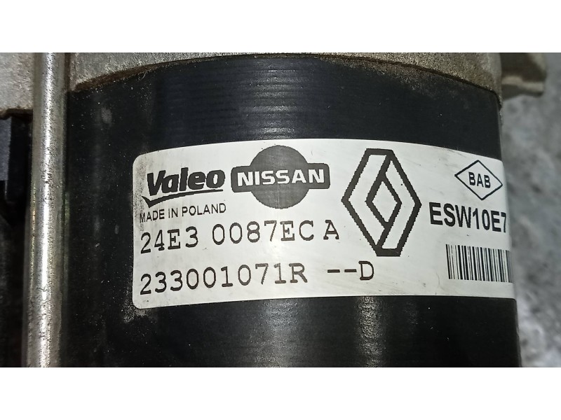 Recambio de motor arranque para renault megane iii berlina 5 p dynamique referencia OEM IAM 233001071R 24E30087EC 