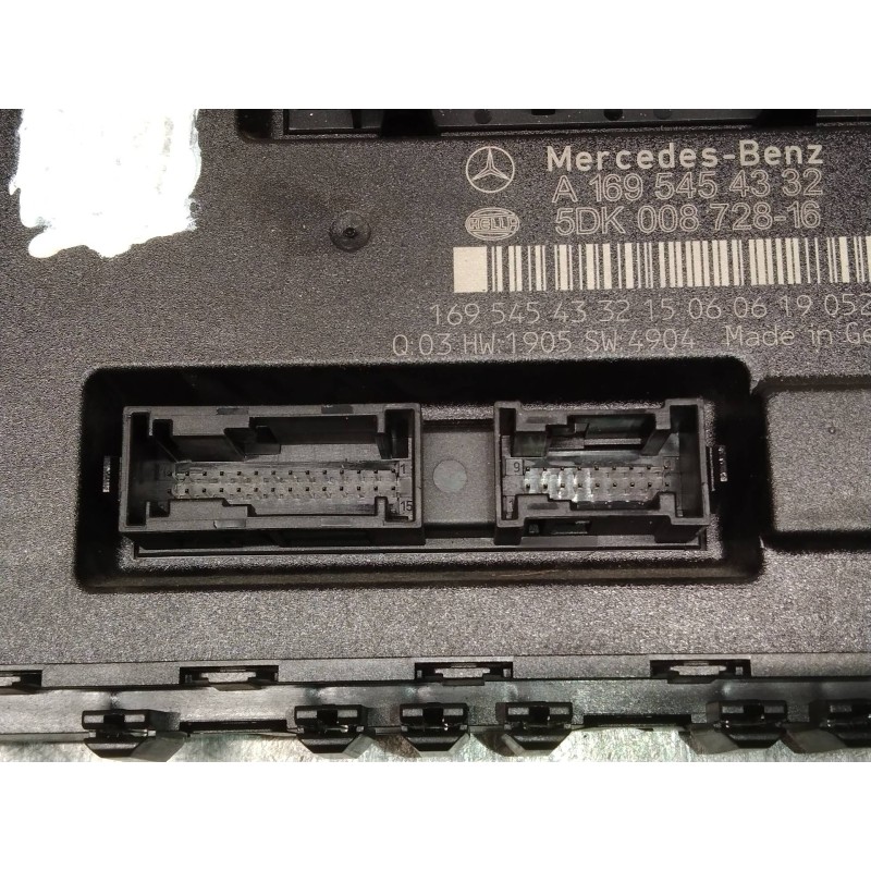Recambio de caja reles / fusibles para mercedes clase b (w245) 200 cdi (245.208) referencia OEM IAM A1695454332 5DK00872816 