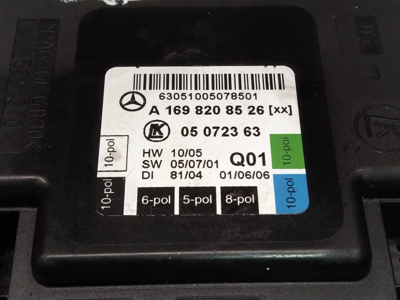 Recambio de modulo electronico para mercedes clase b (w245) 200 cdi (245.208) referencia OEM IAM A1698208526 05072363 