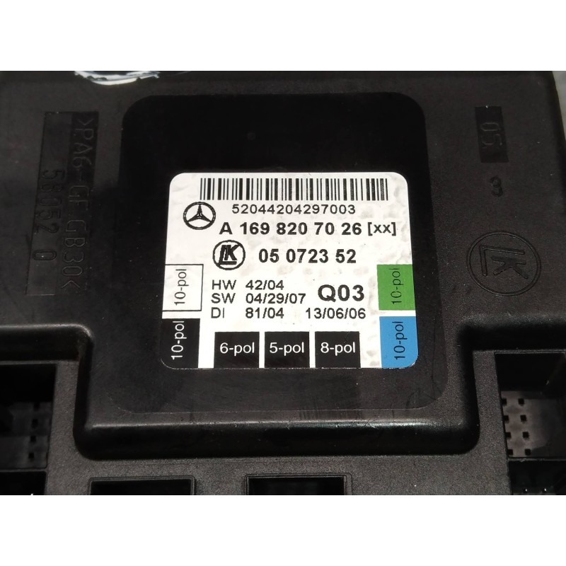Recambio de modulo electronico para mercedes clase b (w245) 200 cdi (245.208) referencia OEM IAM A1698207026 05072352 