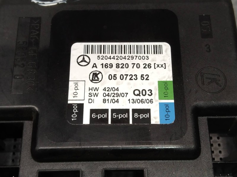 Recambio de modulo electronico para mercedes clase b (w245) 200 cdi (245.208) referencia OEM IAM A1698207026 05072352 
