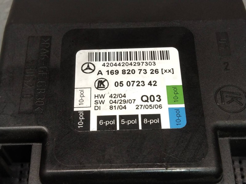 Recambio de modulo electronico para mercedes clase b (w245) 200 cdi (245.208) referencia OEM IAM A1698207326 05072342 