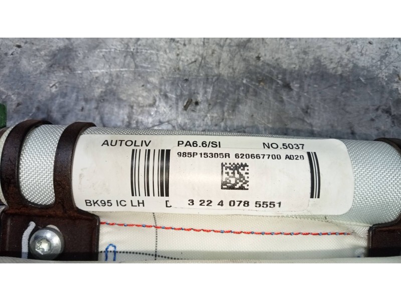 Recambio de airbag cortina delantero izquierdo para renault megane iii berlina 5 p dynamique referencia OEM IAM 985P15305R 62066