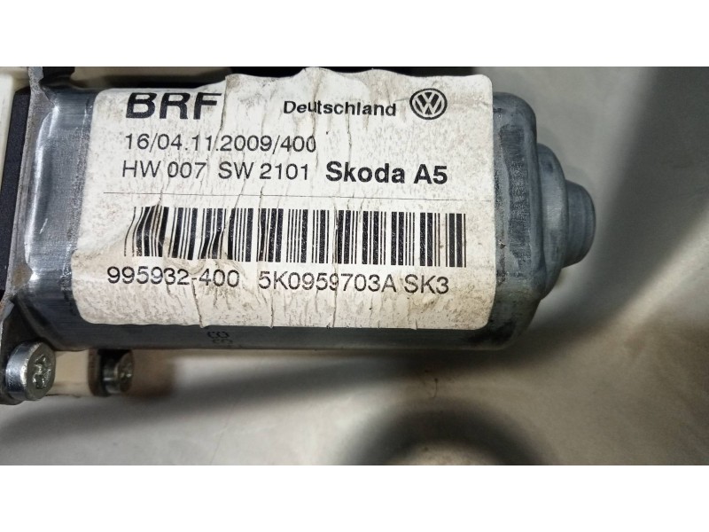 Recambio de elevalunas trasero izquierdo para skoda octavia combi (1z5) scout 4x4 referencia OEM IAM 1Z0839655F 5K0959703A 