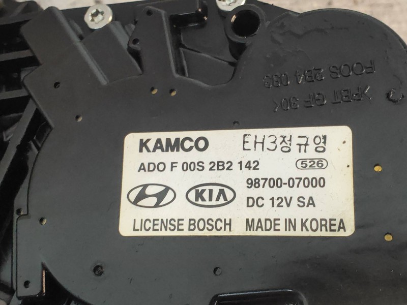 Recambio de motor limpia trasero para kia picanto 1.1 crdi active referencia OEM IAM F00S2B2142 9870007000 