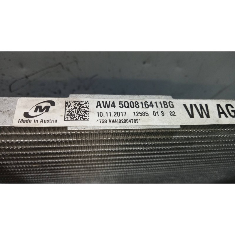 Recambio de condensador / radiador aire acondicionado para volkswagen golf vii sportsvan 1.6 tdi referencia OEM IAM 5Q0816411BG 