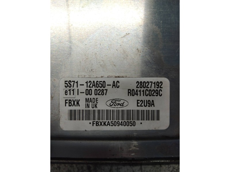 Recambio de centralita motor uce para ford mondeo berlina (ge) 2.2 tdci referencia OEM IAM 5S7112A650AC R0411C029C 28027192