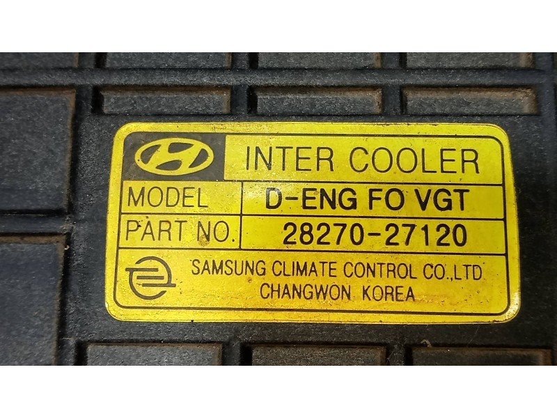 Recambio de intercooler para hyundai trajet (fo) 2.0 crdi gls referencia OEM IAM   